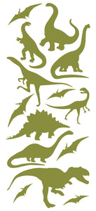DINOSAUR WALL DECALS OLIVE GREEN