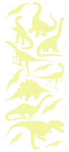 DINOSAUR WALL DECALS PALE YELLOW