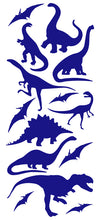 Load image into Gallery viewer, DINOSAUR WALL DECALS ROYAL BLUE
