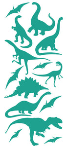 DINOSAUR WALL DECALS TURQUOISE