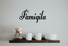 Load image into Gallery viewer, FAMIGILA ITALIAN WORD WALL DECAL
