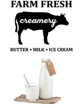 Load image into Gallery viewer, Farm fresh creamery wall decal
