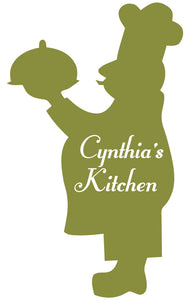 CHEF WALL DECAL OLIVE GREEN