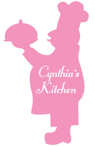 CHEF WALL DECAL SOFT PINK