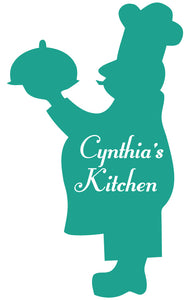 CHEF WALL DECAL TURQUOISE