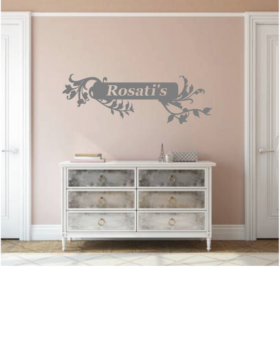 Custom Family Name Wall Decal Custom Wall Decal Whimsi Decals