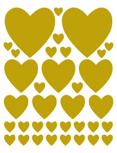Load image into Gallery viewer, GOLD HEART WALL DECALS
