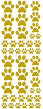 Load image into Gallery viewer, GOLD PAW PRINT DECALS

