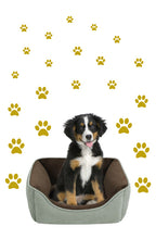 Load image into Gallery viewer, GOLD PAW PRINT STICKERS
