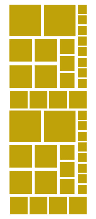 Satin Gold Square Wall Decals | Kids Room Stickers | Whimsi Decals ...