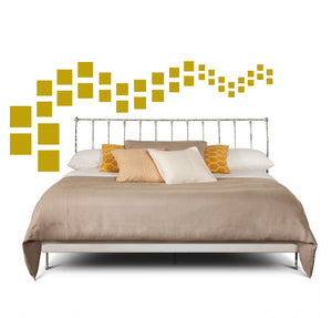 Satin Gold Square Wall Decals | Kids Room Stickers | Whimsi Decals ...