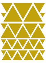 Load image into Gallery viewer, GOLD TRIANGLE WALL DECALS
