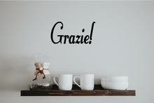 Load image into Gallery viewer, GRAZIE ITALIAN WORD WALL DECAL
