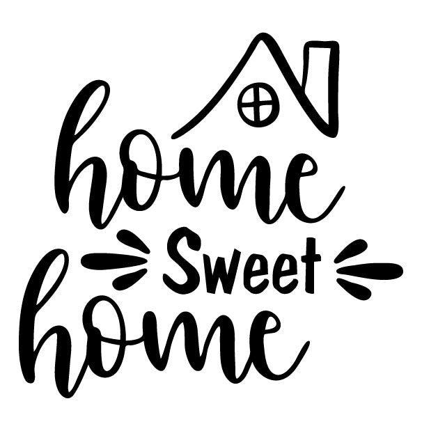 Home Sweet Home Wall Decal, Family & Home Wall Decor