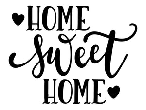 Home sweet home wall sticker from whimsidecals.com