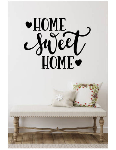 Home sweet home wall decal