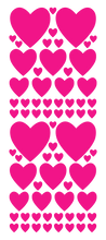 Load image into Gallery viewer, HOT PINK HEART WALL STICKERS
