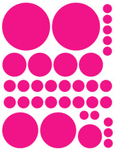 Load image into Gallery viewer, HOT PINK POLKA DOT WALL DECALS
