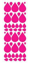 Load image into Gallery viewer, HOT PINK RAINDROP WALL STICKERS
