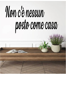 No place like home Italian wall decal from whimsidecals.com