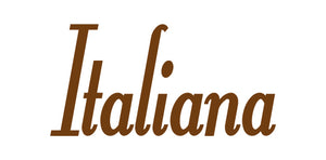 ITALIANA WORD WALL DECAL IN BROWN