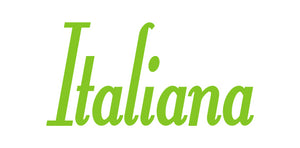 ITALIANA WORD WALL DECAL IN LIME GREEN