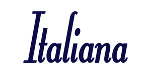 ITALIANA WORD WALL DECAL IN NAVY BLUE