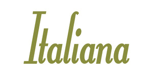 ITALIANA WORD WALL DECAL IN OLIVE GREEN