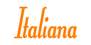 ITALIANA WORD WALL DECAL IN ORANGE