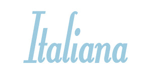 ITALIANA WORD WALL DECAL IN POWDER BLUE