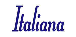 ITALIANA WORD WALL DECAL IN ROYAL BLUE