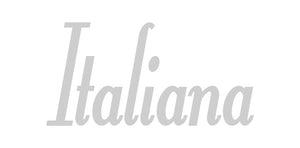 ITALIANA WORD WALL DECAL IN SILVER