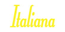 Load image into Gallery viewer, ITALIANA WORD WALL DECAL IN YELLOW
