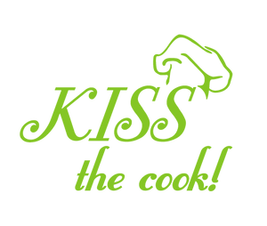 KISS THE COOK WALL DECAL IN LIME GREEN