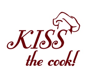 KISS THE COOK WALL DECAL IN MAROON