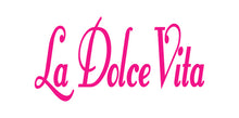 Load image into Gallery viewer, LA DOLCE VITA ITALIAN WORD WALL DECAL IN HOT PINK
