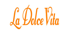 Load image into Gallery viewer, LA DOLCE VITA ITALIAN WORD WALL DECAL IN ORANGE

