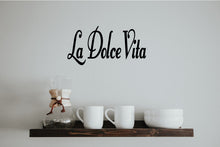 Load image into Gallery viewer, LA DOLCE VITA ITALIAN WORD WALL DECAL
