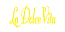 Load image into Gallery viewer, LA DOLCE VITA ITALIAN WORD WALL DECAL IN YELLOW
