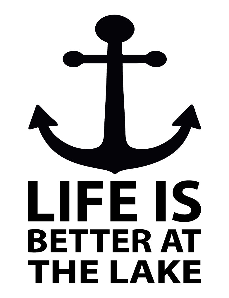 Life is better at the lake wall sticker