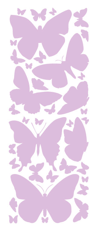 LAVENDER BUTTERFLY WALL DECALS