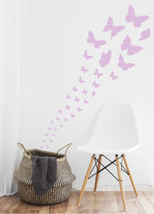 LAVENDER BUTTERFLY WALL STICKERS