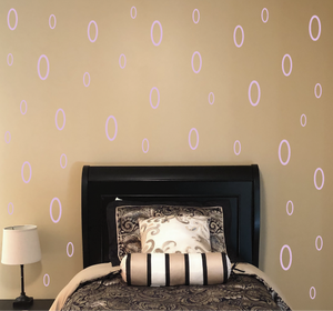 LAVENDER OVAL DECALS