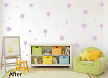 Load image into Gallery viewer, LAVENDER PAINT SPLATTER WALL STICKER
