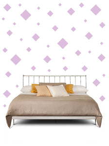 SQUARE WALL STICKERS IN LAVENDER