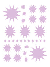 Load image into Gallery viewer, LAVENDER STARBURST WALL DECALS
