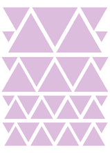 Load image into Gallery viewer, LAVENDER TRIANGLE WALL DECALS
