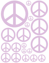Load image into Gallery viewer, LAVENDER PEACE SIGN WALL DECAL

