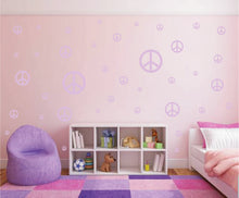 Load image into Gallery viewer, LAVENDER PEACE SIGN STICKER
