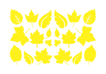 Load image into Gallery viewer, LEAVES LEAF WALL DECALS IN YELLOW
